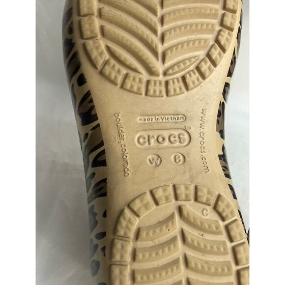 Crocs Kadee Animal Print Cheetah Leopard Women’s 8 Ballet Shoes Slip On - Picture 11 of 11